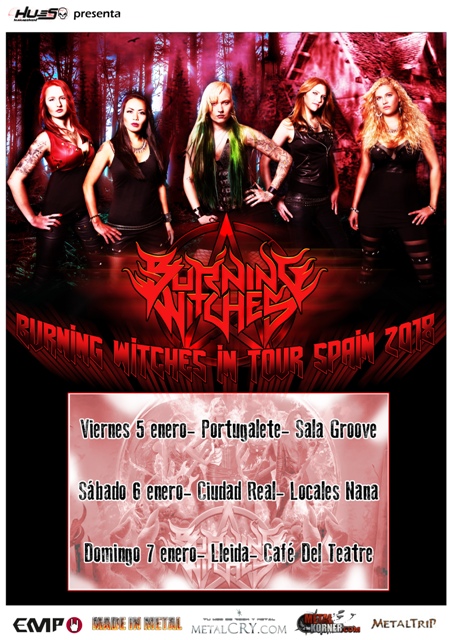 Fechas de la Gira de Burning Witches