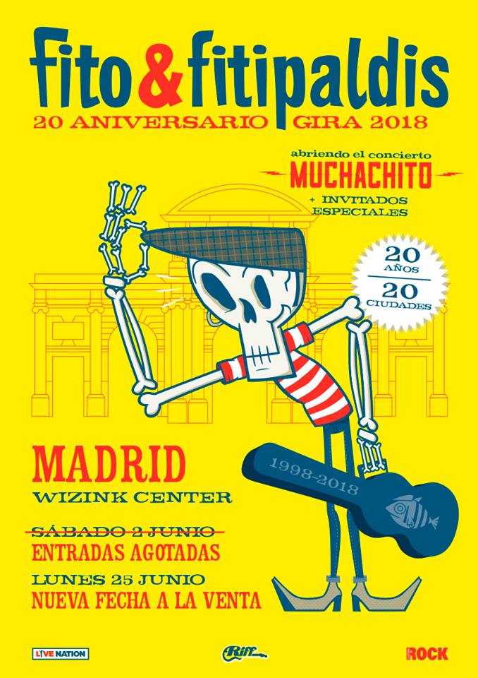 Segunda fecha de Fito y Fitipaldis en Madrid