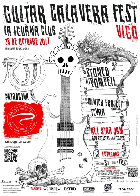 Este sábado el I Guitar Calavera Fest en Vigo