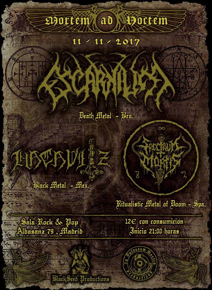 El Mortem ad Noctem, evento de Metal Extremo en Madrid