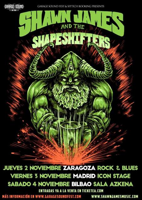 Gira de Shawn James & The Shapeshifters