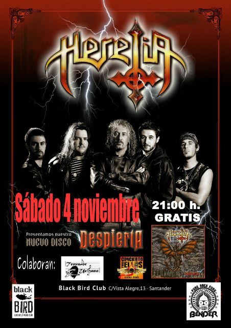 Hoy se presenta Herejia en Black Bird de Santander