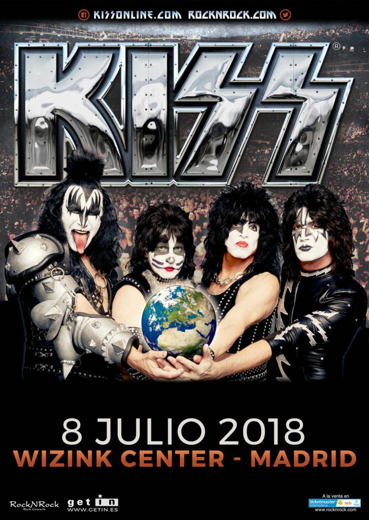 Kiss el 8 de julio visitan Madrid