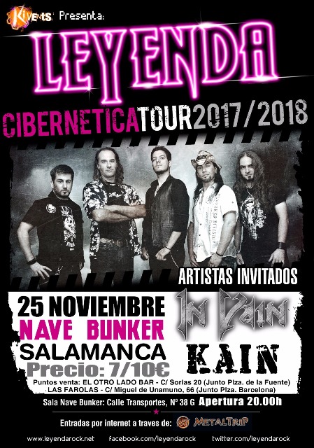 Leyenda en Salamanca con In Vain y Kain