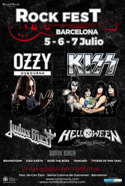 Kiss y Ozzy Osbourne al Rock Fest Barcelona 2018