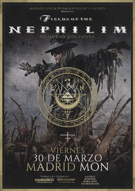 Fields Of The Nephilim en Madrid el 30 de marzo