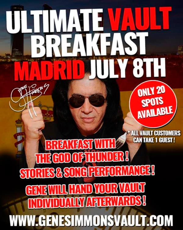 Desayuna con Gene Simmons de Kiss