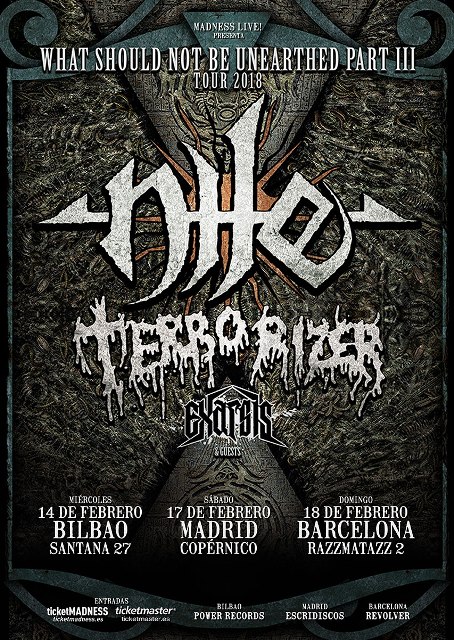 Gira de Nile en febrero con Terrorizer y Exarsis