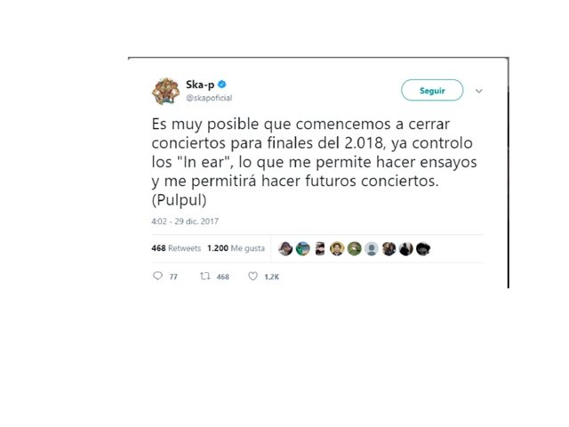 Posibles nuevos conciertos de Ska-P en 2018