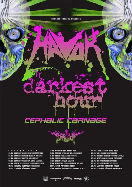 Gira europea de Havok con cuatro fechas españolas