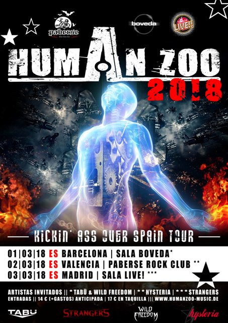 Fechas de la gira de Human Zoo