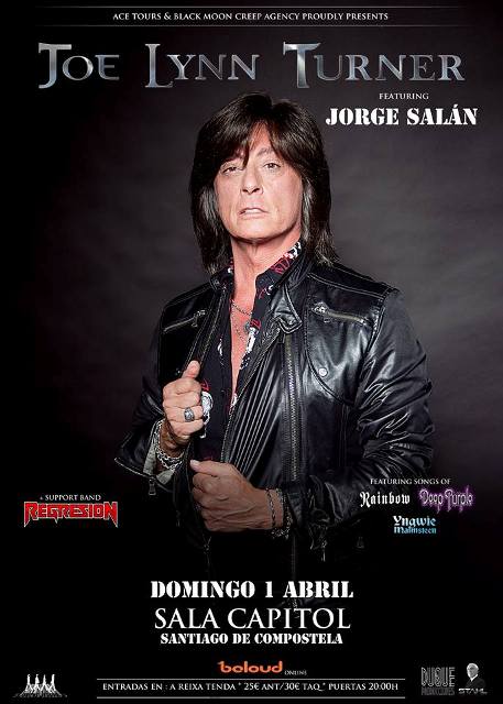 Joe Lynn Turner en Santiago de Compostela el 1 de abril
