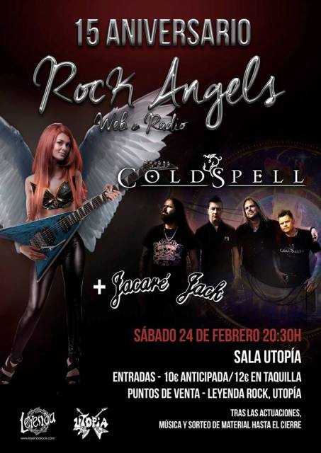 Hoy tenemos una cita en Zaragoza en la fiesta 15 Aniversario de Rock Angels