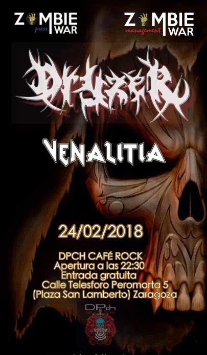 Dryzer y Venalitia en Zaragoza el 24 de febrero