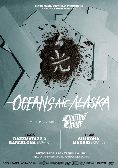 Giras de Oceans Ate Alaska en Barcelona y Madrid