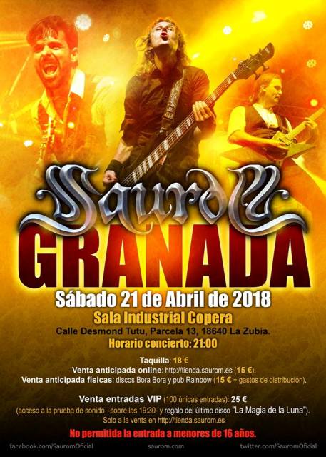 Saurom en Granada el 21 de abril