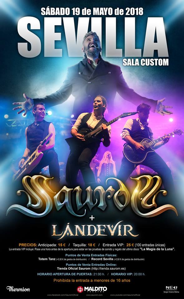 Saurom visitará Sevilla el 19 de mayo