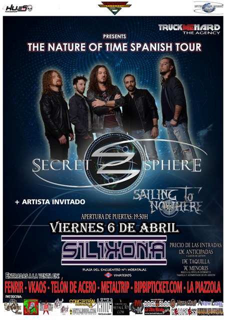 Secret Sphere vuelven a Madrid el 6 de abril