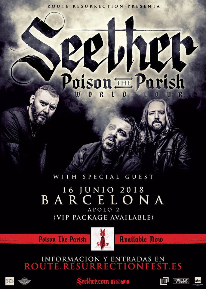 El 16 de junio Seether en Barcelona