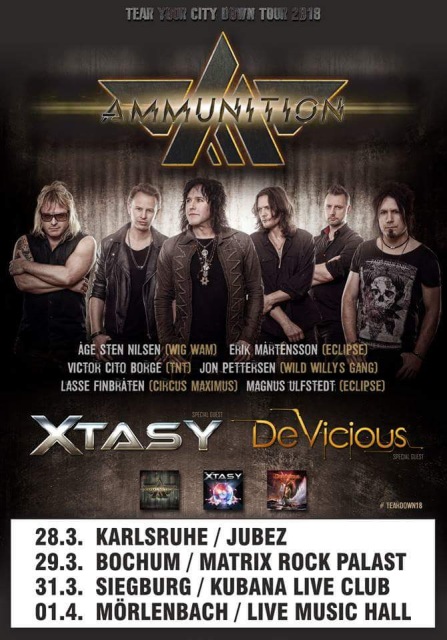 Xtasy vuelve a Europa de Gira con Ammunition