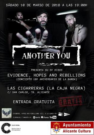 Concierto de Another You en Alicante el 10 de marzo