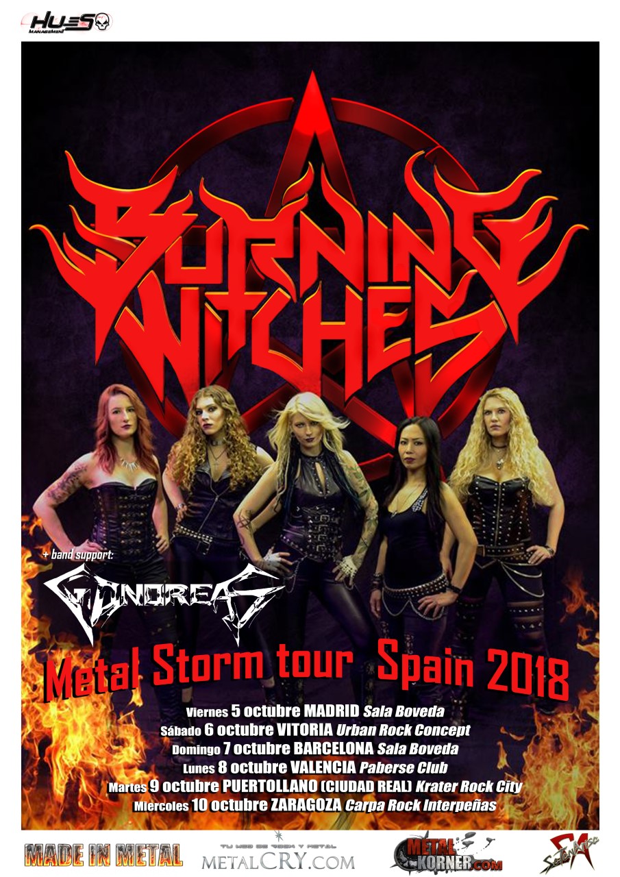 Burning Witches en octubre po España
