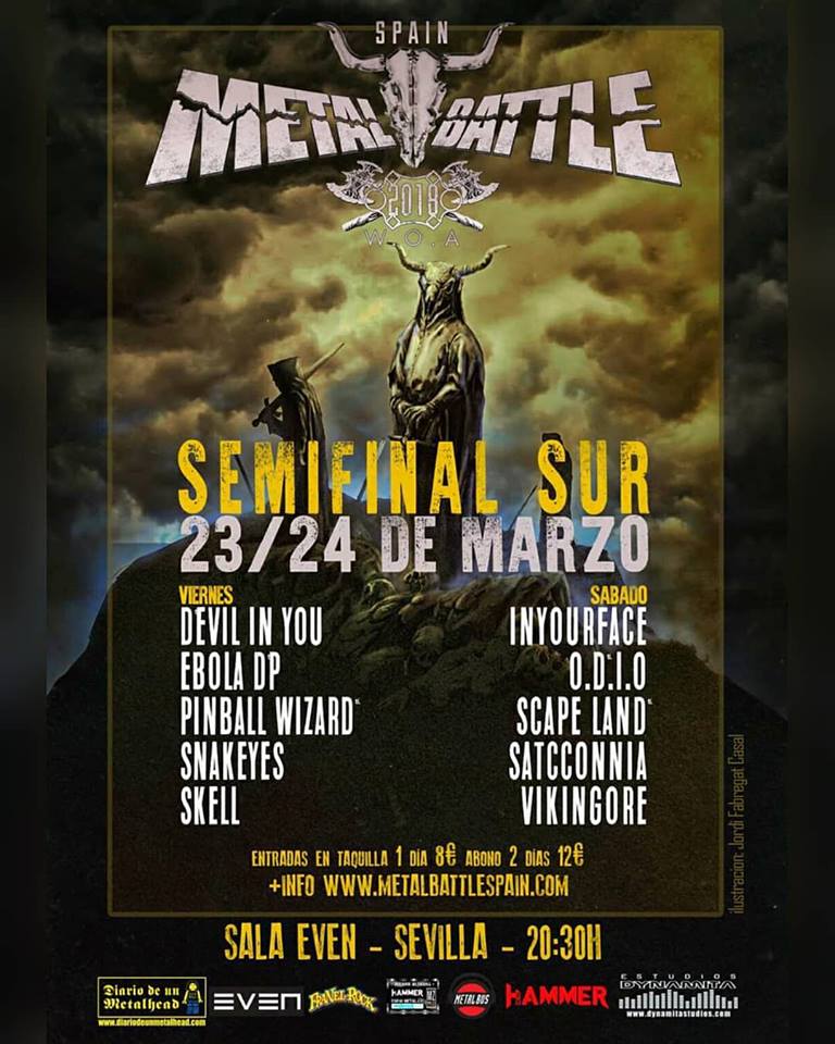 WOA Metal Battle Spain Semifinal Sur el 23 y 24 de marzo en Sevilla