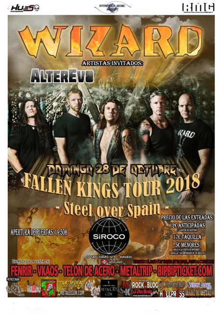 Wizard en Madrid el domingo 28 de octubre