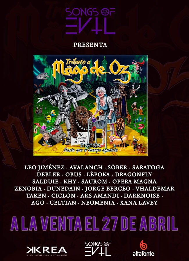 Detalles del disco tributo a Mago de Öz