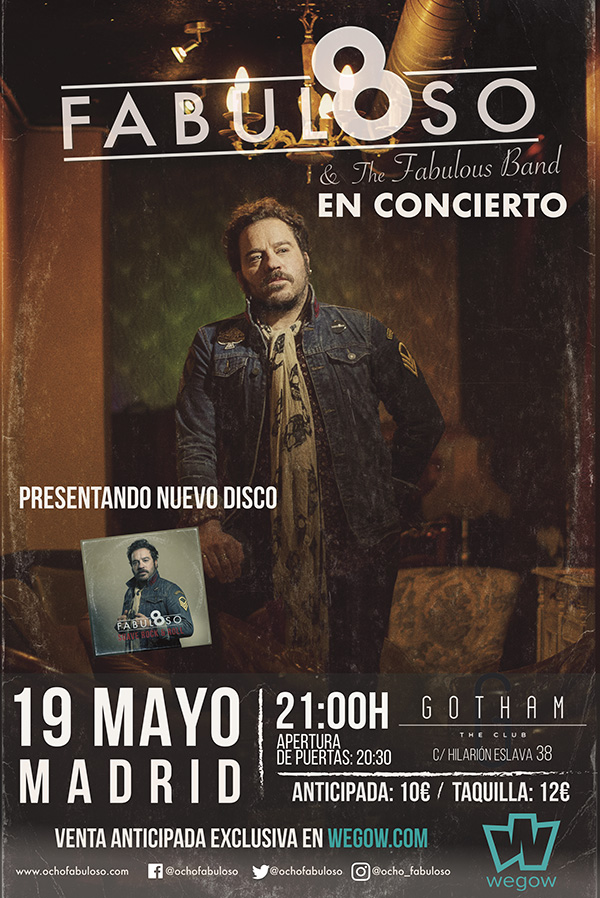 El 19 de mayo presenta su nuevo disco