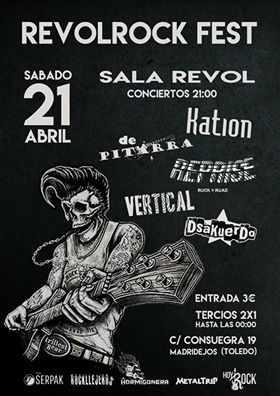 El 21 de abril el Revolrock Fest en Madridejos (Toledo)