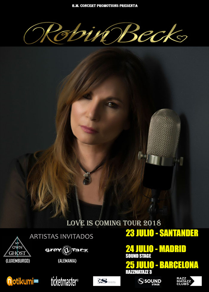 Robin Beck nos visita en  julio