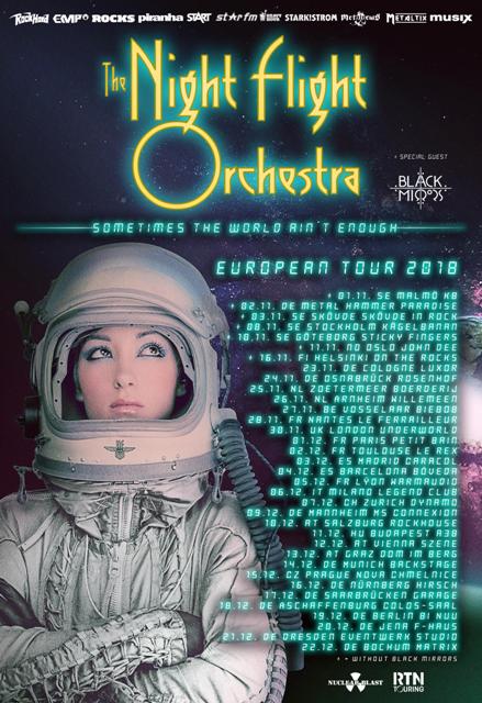 Fechas de The Night Flight Orchestra en Madrid y Barcelona