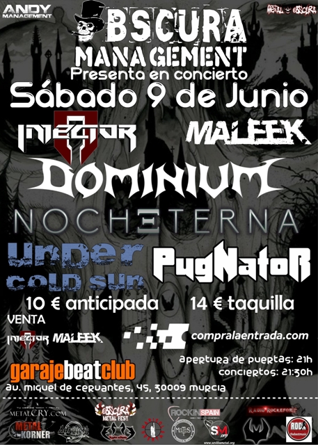 Injector con Maleek, Dominium en Murcia el 9 de junio