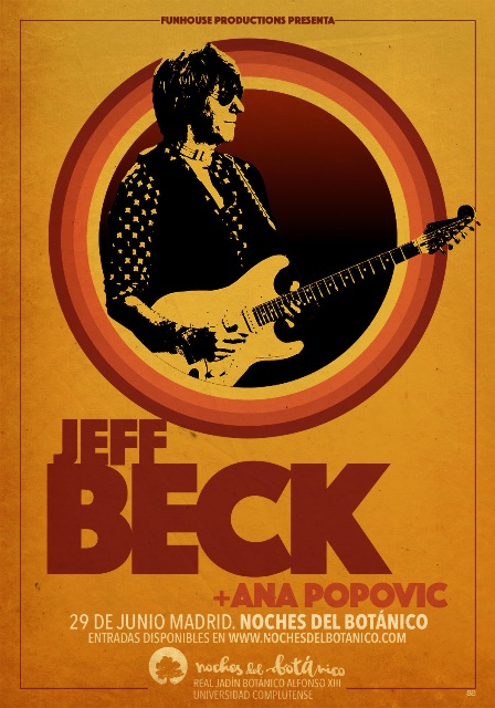 Jeff Beck en Madrid en las Noches del Botánico