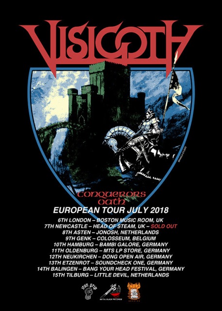 Nuevo Tour europeo de Visigoth en julio