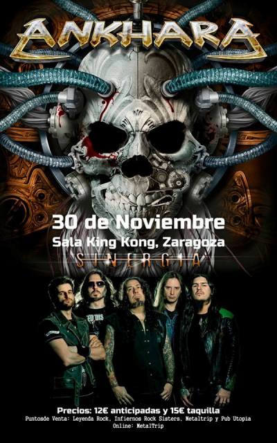 Ankhara en Sala King Kong de Zaragoza el 30 de noviembre