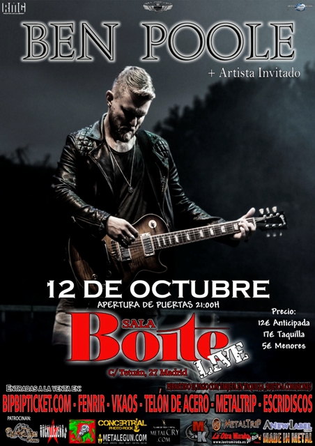 Ben Poole en Madrid el 12 de octubre