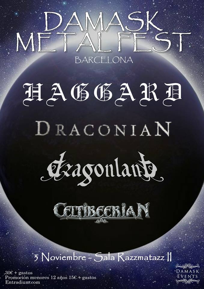 El Damask Metal Fest de Barcelona cierra su cartel