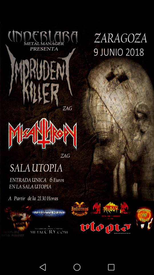 Imprudent Killer este sábado presentando su nuevo disco en Zaragoza