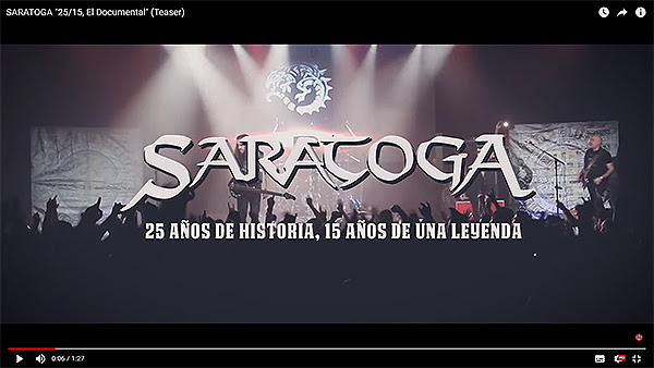 Teaser del nuevo DVD «25/15, El Documental» de Saratoga