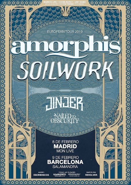 Amorphis y Soilwork de gira en Febrero