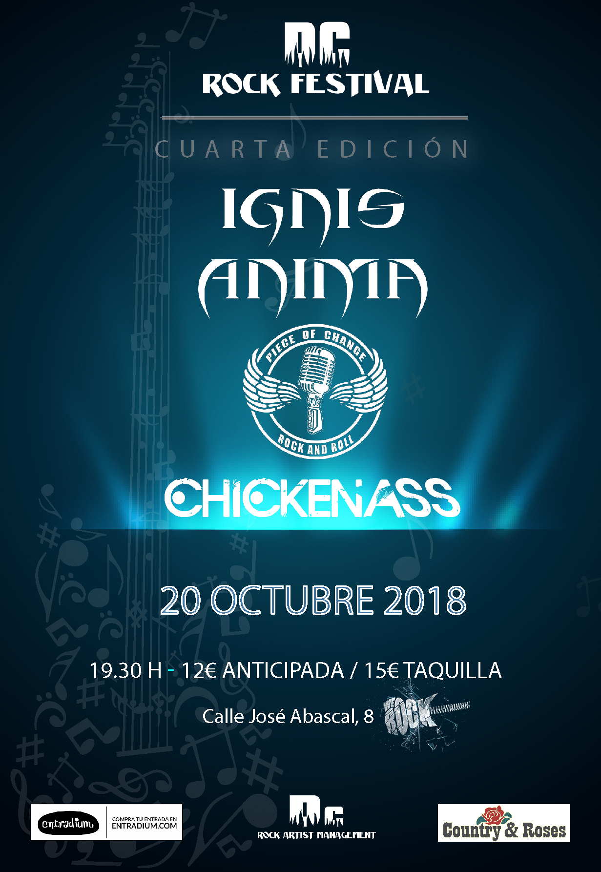 El 20 de octubre el la We Rock de Madrid la Cuarta edición el DC Rock Festival