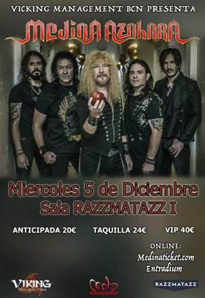 Medina Azahara en Barcelona el 5 de diciembre