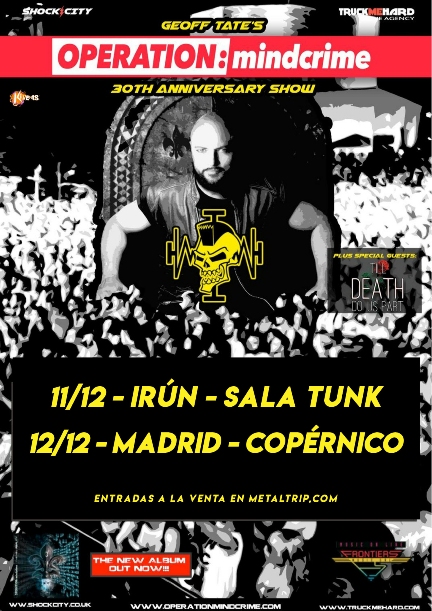 Confirmadas fechas de Operation: Mindcrime de Geoff Tate