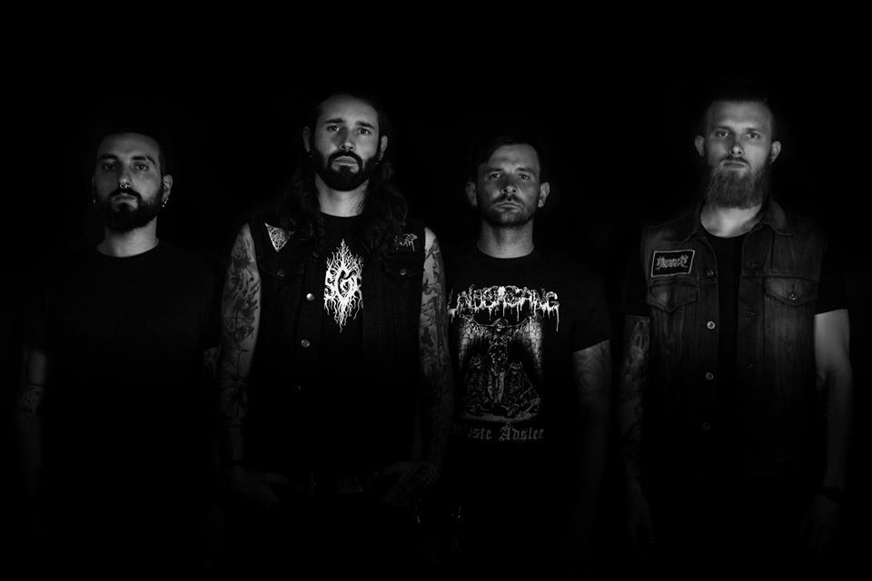 Los alemanes Downfall of Gaia en el estudio de grabación