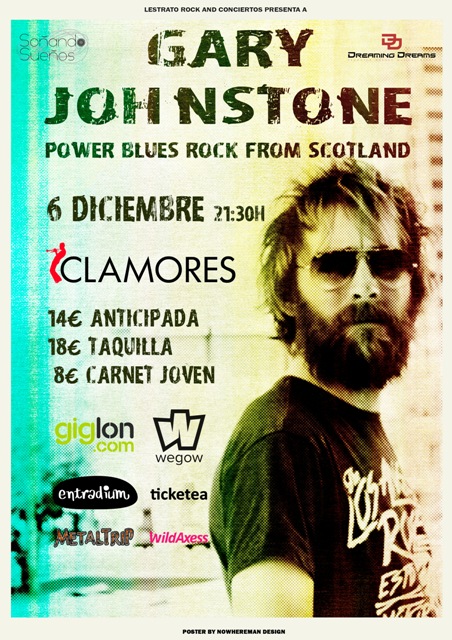 Gary Johnstone en Madrid el 6 de diciembre