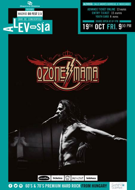 Ozone Mama en Madrid el 19 de octubre