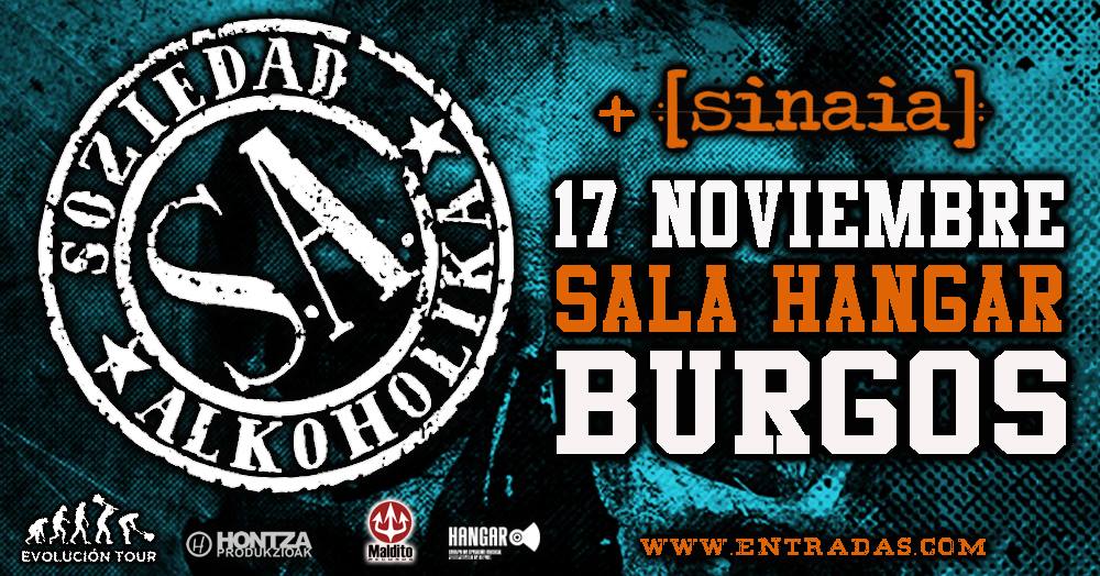 Soziedad Alkoholika en Burgos el 17 de noviembre