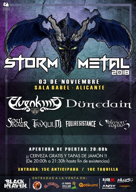 El Storm Metal en Alicante el 3 de noviembre